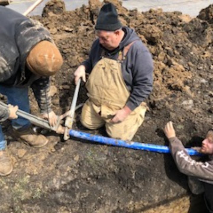 licensed plumber water line repair installation
