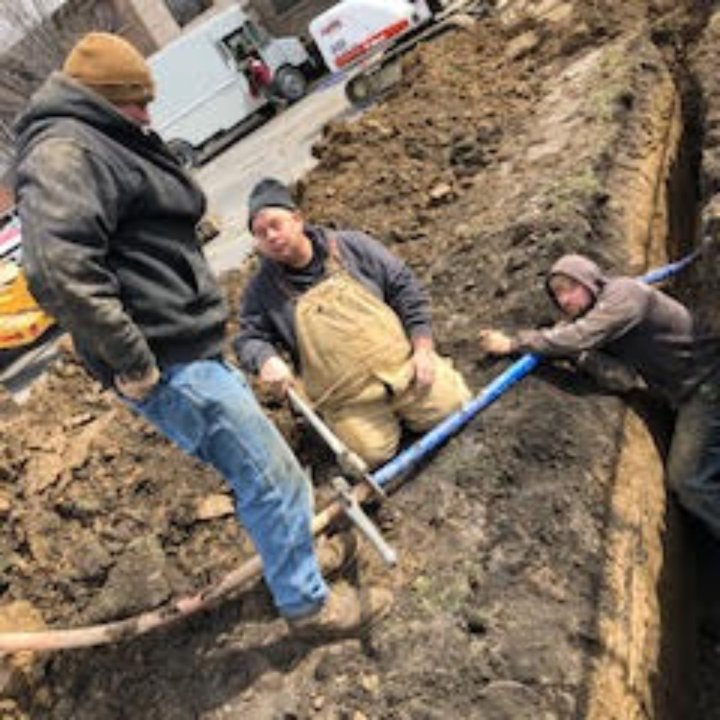 licensed plumber water line repair installation